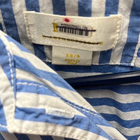 Anthropologie Maeve parrot sequin button down shirt xs/s - Picture 10 of 10